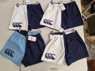 4x Canterbury Harlequin Cotton Shorts, Size 32