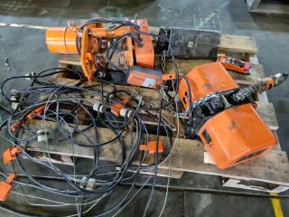 Hitachi 1-Ton Electric Chain Hoist & Beam Trolley