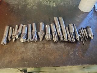 Large Lot of Milling Machine Endmills 