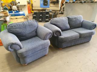 Mobilier Furniture Lounge Suite - 2 Seater & Single Chair
