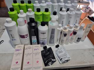 Assorted Used Professional Hair Colouring Developers & Activators