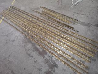 22x Assorted Brass Edging Trim Lengths for Tile Laying