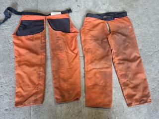 2 Pairs of Clogger Chainsaw Chaps 