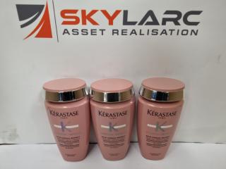 3 x Kérastase Bain Chroma Respect Shampoo 250ML