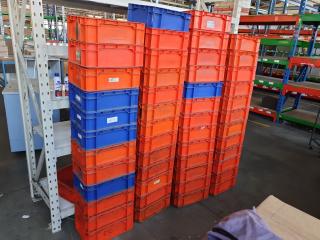 50 Stackable Plastic Workshop Storage Boxes