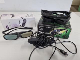 Vuzix Wrap 1200VR Video Eyewear & BenQ 3D Glasses DGD5