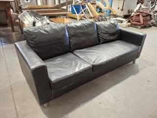 Black 3 Seater