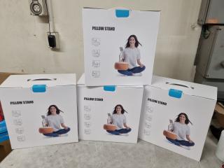 4x Saiji Mobile Phone Pillow Stands, New