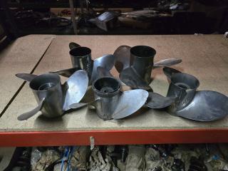 5 x Stainless Boat Propellers 