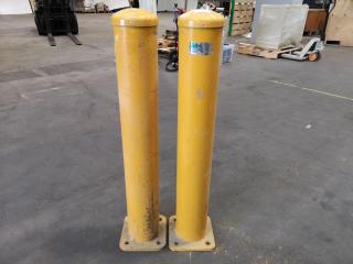 Pair of Heavy Duty Industrial Safety Bollards