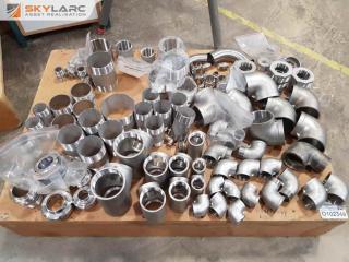 Pallet of New Stainless Pipe Fittings