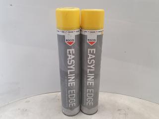 2 Rocol Easyline Line Marking Paint Aerosols