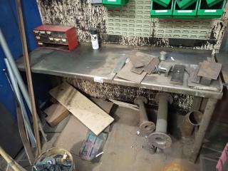 Steel Workbench and Contents