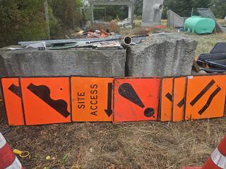 7 x Road Works Signs 