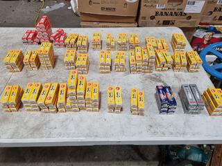 Assorted NGK Motorcycle Engine Spark Plugs, Large Bulk Lot