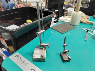 Jos Miller and Starrett surface gauge set