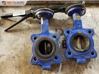 2 x 2.5" Butterfly Valves