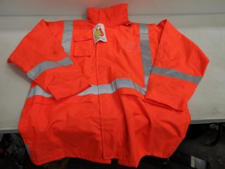 Tornado Lightweight Flourecent Safety Jacket, Size XL