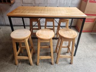 Bar Leaner and Stools