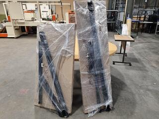 2x Flat Packed Shelving Assemblies