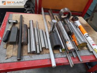 Assorted Machine Shop Steel Tube & Bar Off Cuts