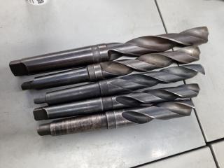 5x Morse Taper Drills, Metric & Imperial Sizes