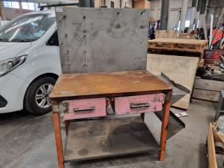 Steel Workbench w/ Drawers