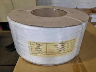 Roll of Premium 9mm Clear Strapping, 4000m length