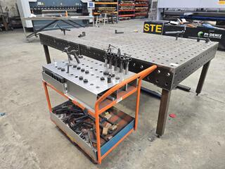 Large Double Welding Table and Clamps 