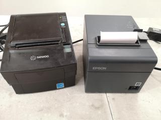 2x Thermal Receipt Printers by Sewoo & Epson