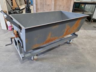 Heavy Duty Mobile Tipping Scrap Bin Trolley