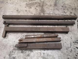 Assorted Large Lathe Tooling Bar Mounts, Holders