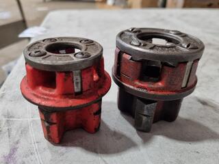 2x Ridgid Pipe Threader Die Head Assemblies