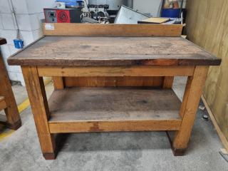 Vintage Wooden Workbench