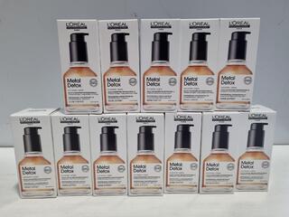 L'Oreal Metal Detox Professional Concentrate Oil, 12x 50mL