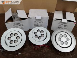 3x In Ceiling Recessed LED Lights by Halcyon, New