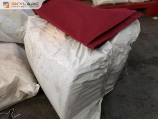 40x Commercial Grade Maroon Table Cloths, 1370x1370mm