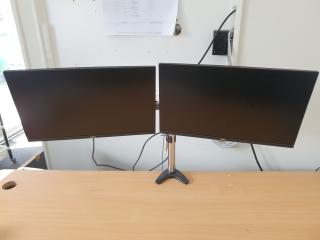 2 Dell 23" Monitors on Stand