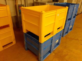 2 x Dolav 800 Forkable Plastic Bins