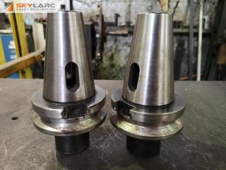 2x Sandvik CAT50 Morse Taper Socket Adapters