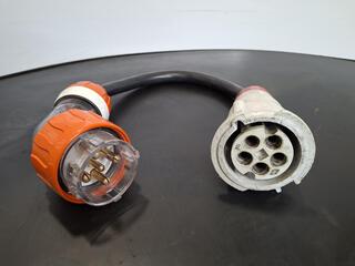 PDL 56PA550 50A 500V IP66 plug with cable and socket