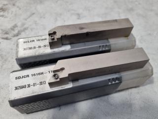 2x Iscar Indexable Lathe Turning Tools SCLCR 16x16mm