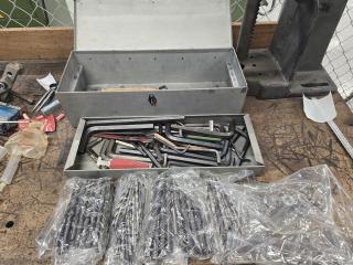 Toolbox of Drills, Allen Keys Etc
