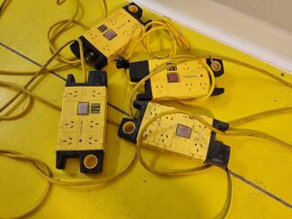 4x HPM 6-Outlet PlugBoss Surge Protectors