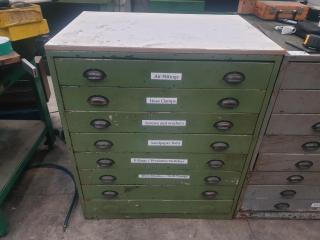 8 Drawer Industrial Steel Cabinet