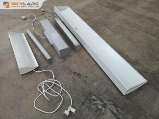 3x Ceiling & 2x Wall Uplight Flourecent Tube Light Units