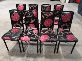 8x Padded Restaurant Chairs