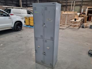 Europlan 4-Compartment Steel Personel Staff Locker 