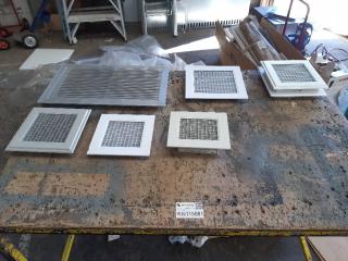 7 x Assorted Aluminum Vent Grilles