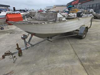 Aluminum Boat with 40hp Mercury Outboard 